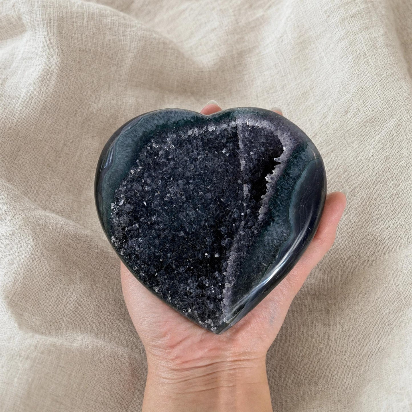 Emerald Agate Heart
