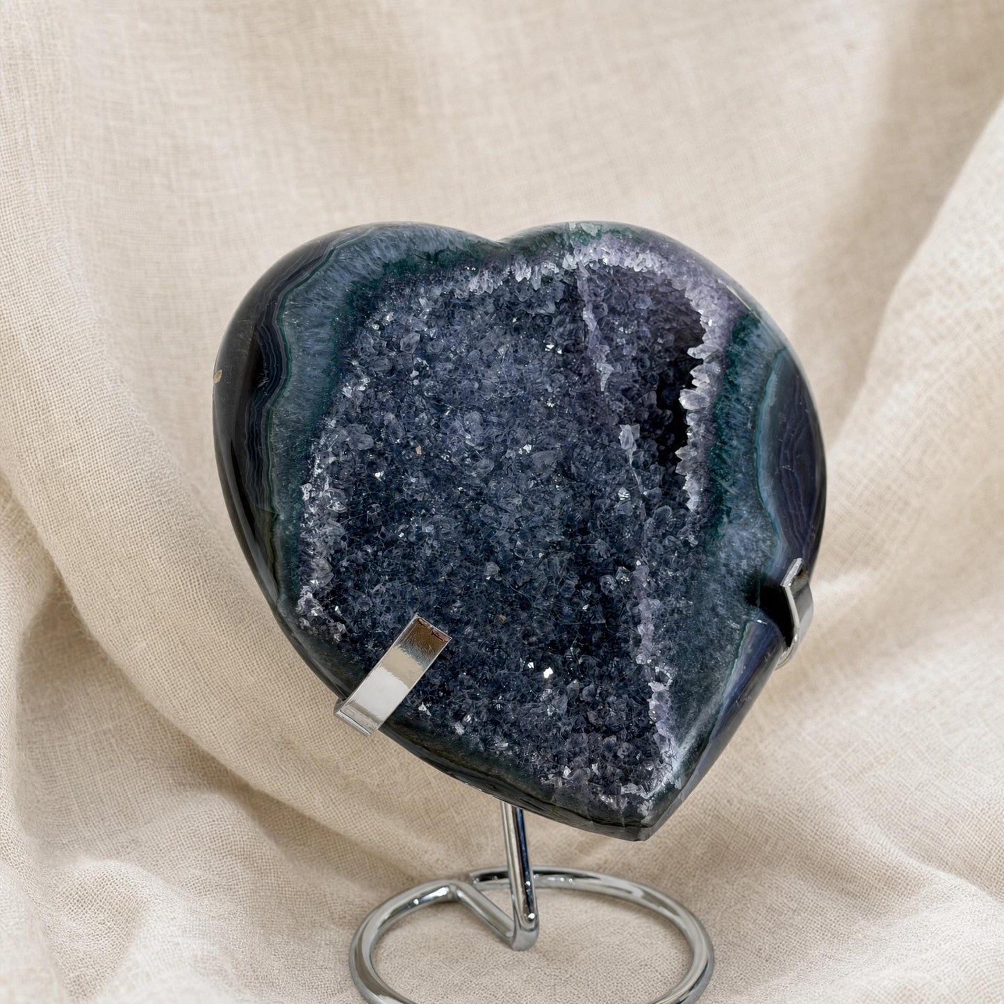 Emerald Agate Heart