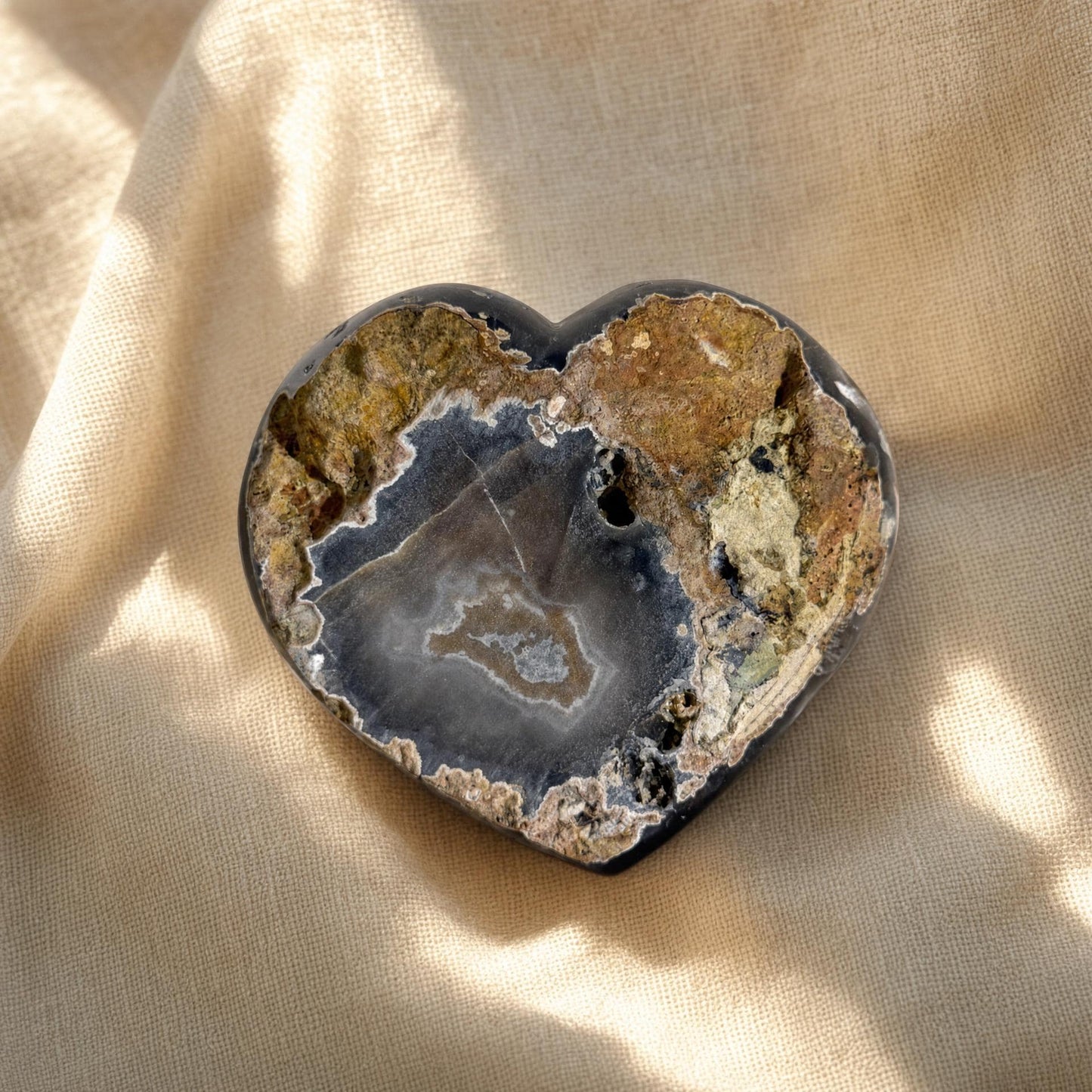 Violet Druzy Heart