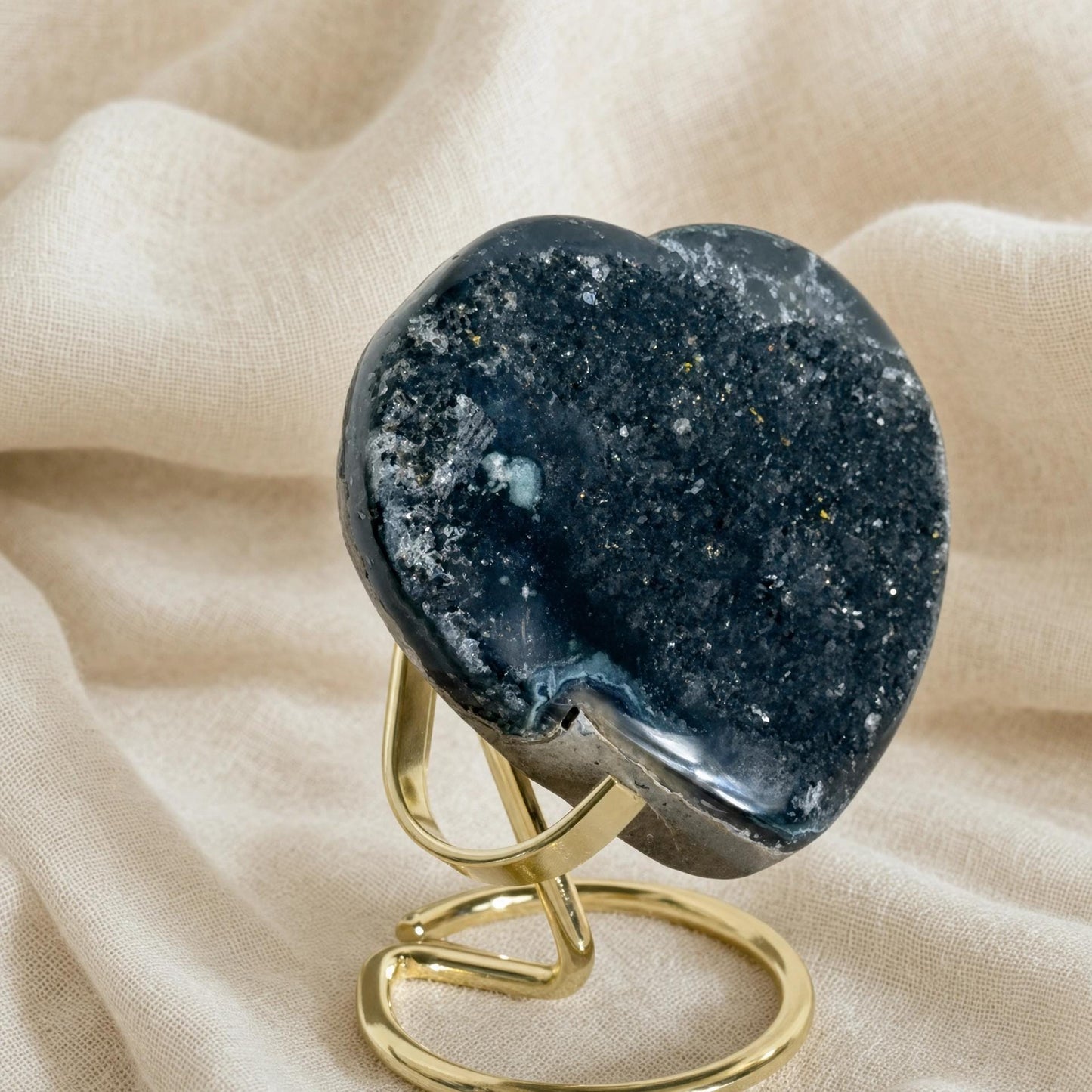 Forest Druzy Heart