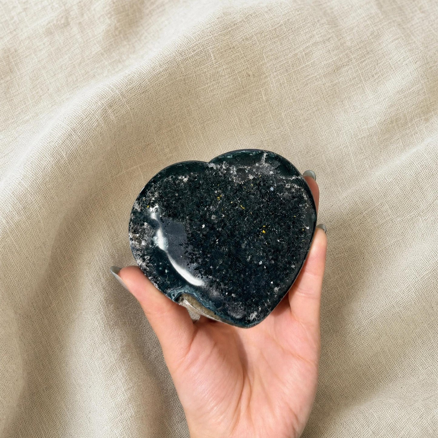 Forest Druzy Heart