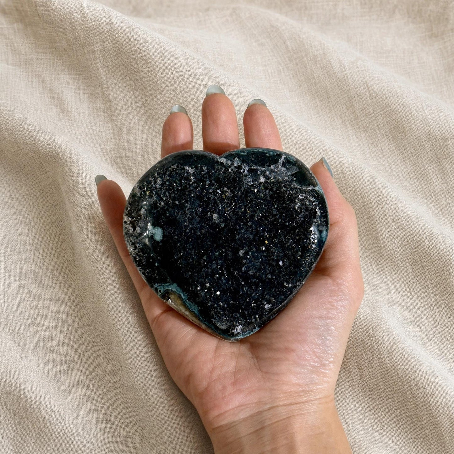 Forest Druzy Heart